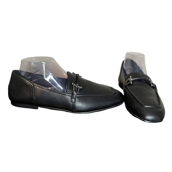 NWOB CLARKS‎ Standard Fit Pure Block Loafers Black Leather Women’s Size 10 - Picture 3 of 9